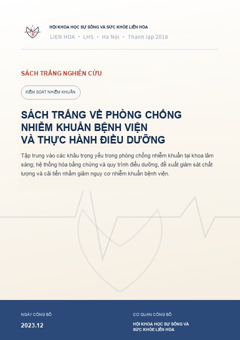 S&aacute;ch trắng về ph&ograve;ng chống nhiễm tr&ugrave;ng bệnh viện v&agrave; thực h&agrave;nh điều dưỡng